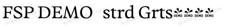 FSP DEMO   strd Grts字体转换